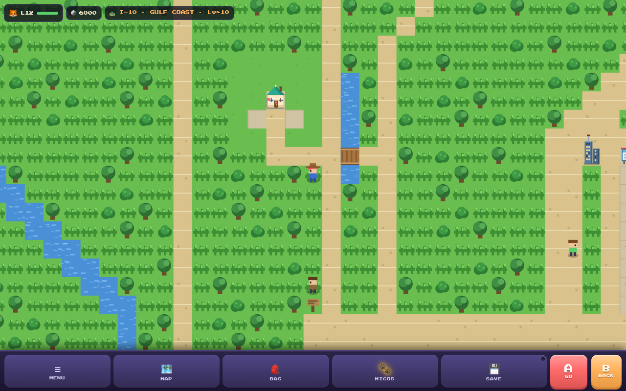 MicoHouse overworld on a desktop screen